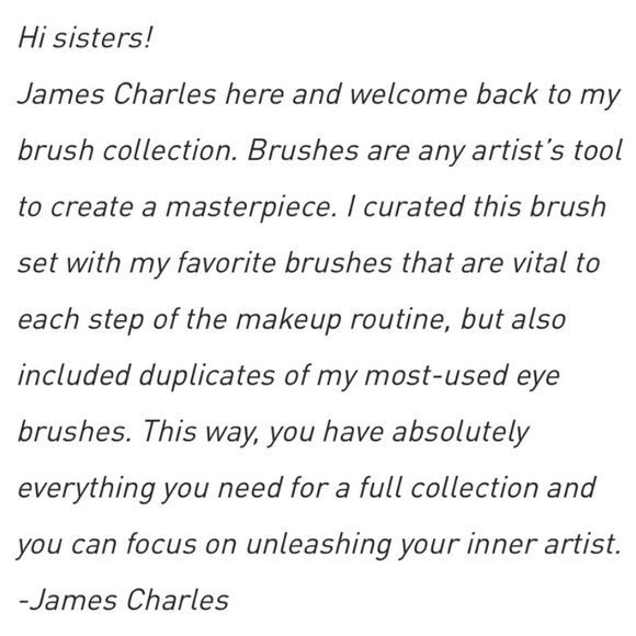 SOLD NIB James Charles X Morphe Brush Set - Picture 8 of 8